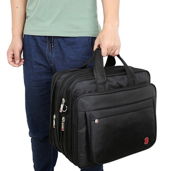 Férfi üzleti utazási kézitáska – Oxford anyag, egyszínű dizájn, poliészter bélés, 2024 tavasza
