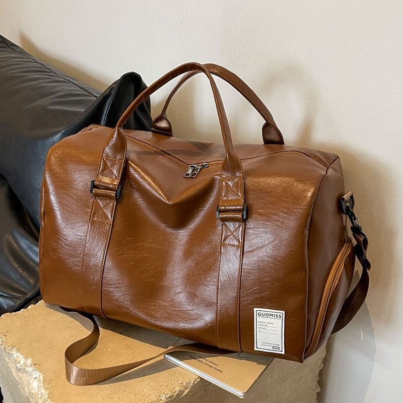 Unisex putna torba 20–35 L, PU koža, odjeljak za suhe i mokre stvari