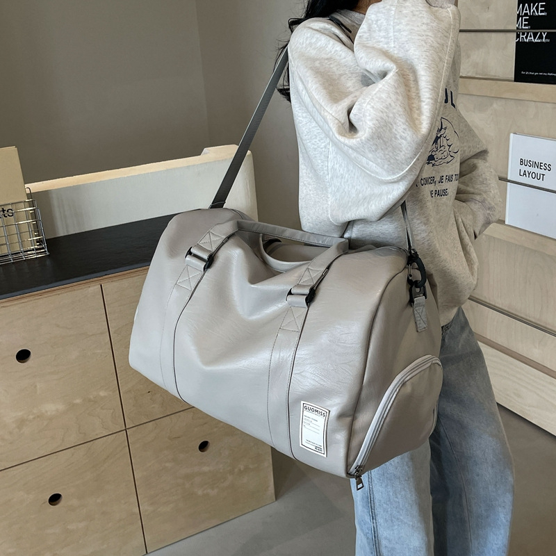 Unisex putna torba 20–35 L, PU koža, odjeljak za suhe i mokre stvari