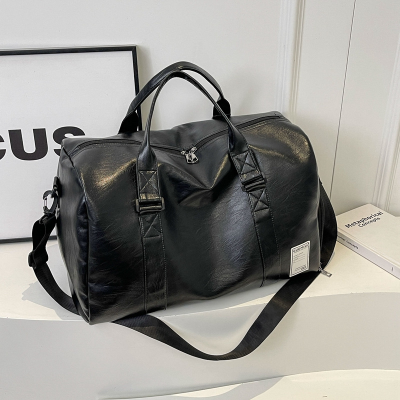 Unisex putna torba 20–35 L, PU koža, odjeljak za suhe i mokre stvari