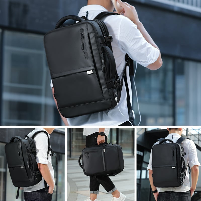 Unisex vízálló hátizsák utazáshoz, nagy kapacitású 36-55 L, Oxford anyag, lélegző, kopásálló