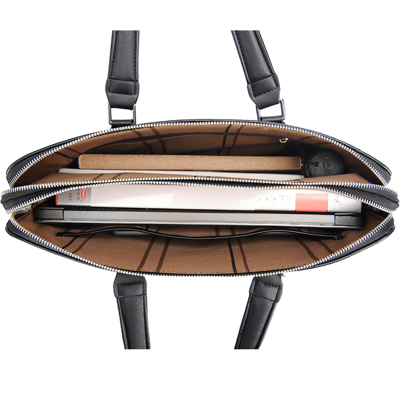 Pánska taška s motívom krokodíla, mikrovláknová koža, vodotesná, pre obchodné cestovanie, jar 2025