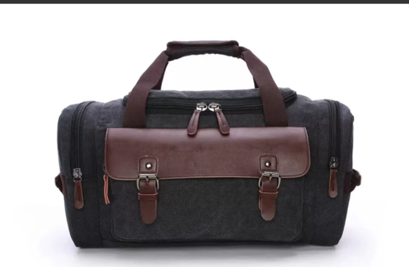 Muška crossbody torba Golden Aohuan, vodoravni četvrtasti oblik, bez uzorka, pamukova podstava