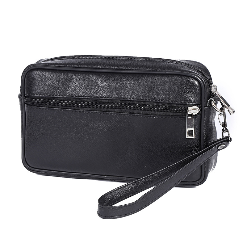 Valódi bőr férfi crossbody táska, városi egyszerű stílus, kopásálló, poliészter bélés, 2025 tavaszán debütál