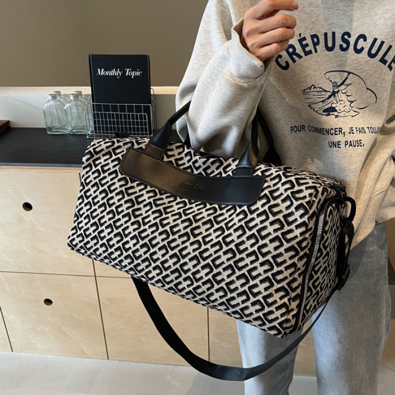 Muška crossbody putna torba, velika kapaciteta, lagana, poliester, podstava od platna, Autumn Money, pogodna za vožnju bicikla
