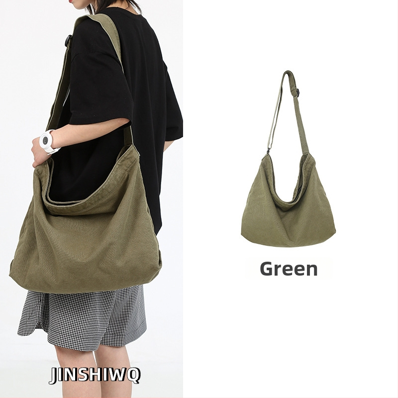 Muška platnena torba velikog kapaciteta, crossbody torba preko ramena, ležerni japanski stil