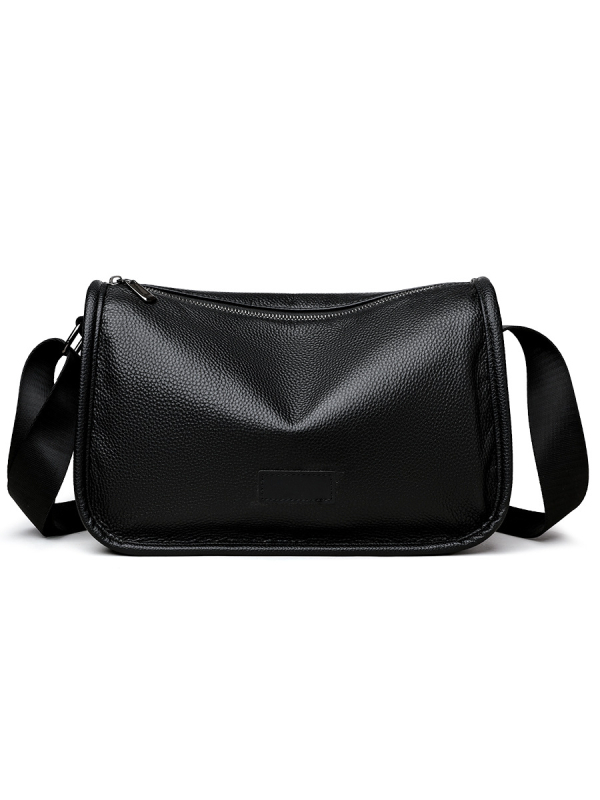 Pánska kožená ramenná taška na cestovanie a biznis, veľká kapacita, koža prvej triedy hovädzej, podšívka polyester, priedušný a vodeodolný