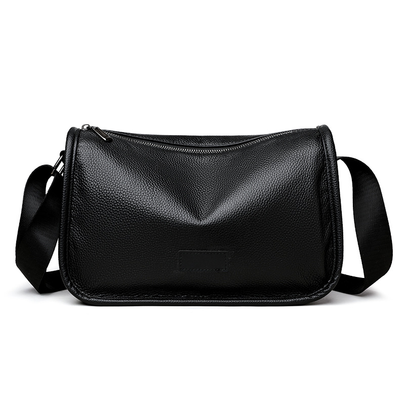 Pánska kožená ramenná taška na cestovanie a biznis, veľká kapacita, koža prvej triedy hovädzej, podšívka polyester, priedušný a vodeodolný