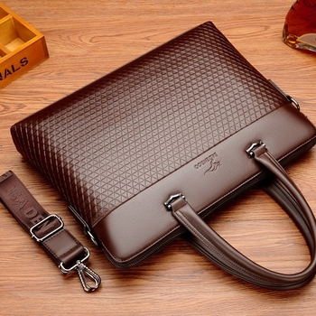 Uniszex PU bőrtáska – Modell 099, INFIKANGAROO, Kopásálló, Üzleti út táska