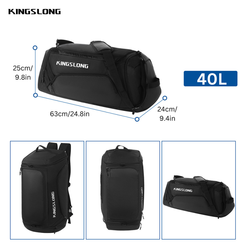 Kingslong cestovný batoh s oddelením suchého a mokrého, nylon, samostatná priehradka na topánky, štýl voľnočasového cestovania