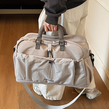 Torba za fitness za plivanje sa suho–mokrim odjeljkom, prozračan materijal, unisex, preko ramena