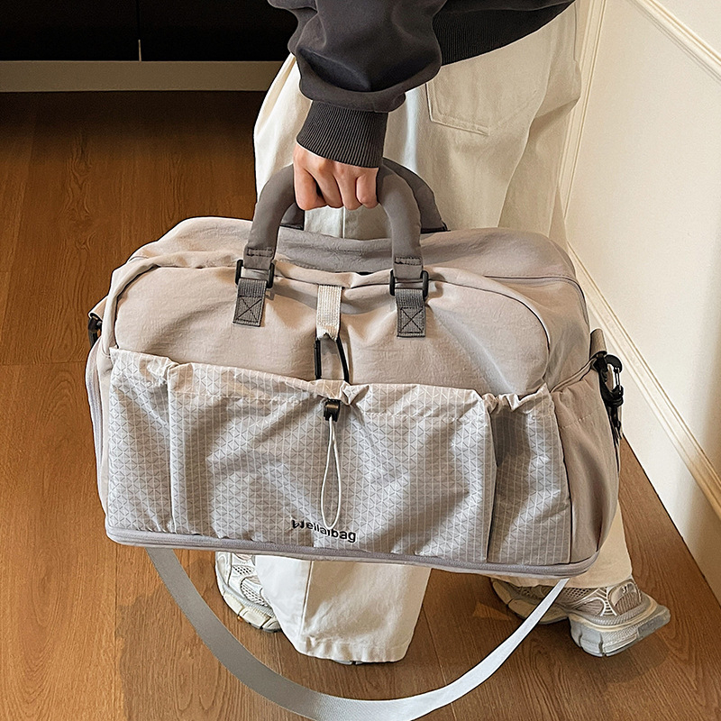 Torba za fitness za plivanje sa suho–mokrim odjeljkom, prozračan materijal, unisex, preko ramena