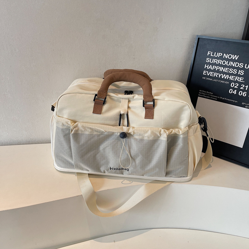 Torba za fitness za plivanje sa suho–mokrim odjeljkom, prozračan materijal, unisex, preko ramena