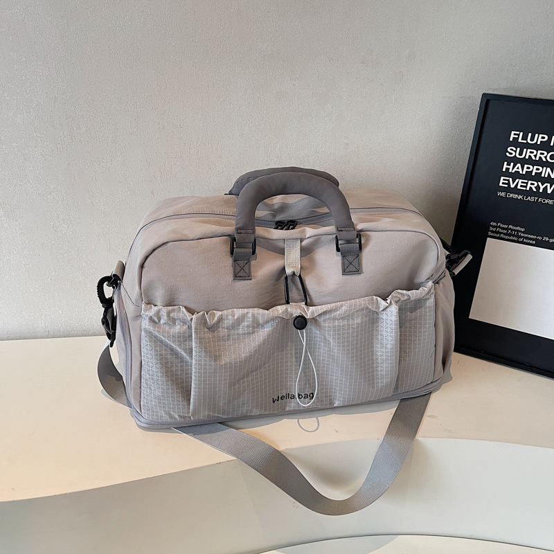Torba za fitness za plivanje sa suho–mokrim odjeljkom, prozračan materijal, unisex, preko ramena