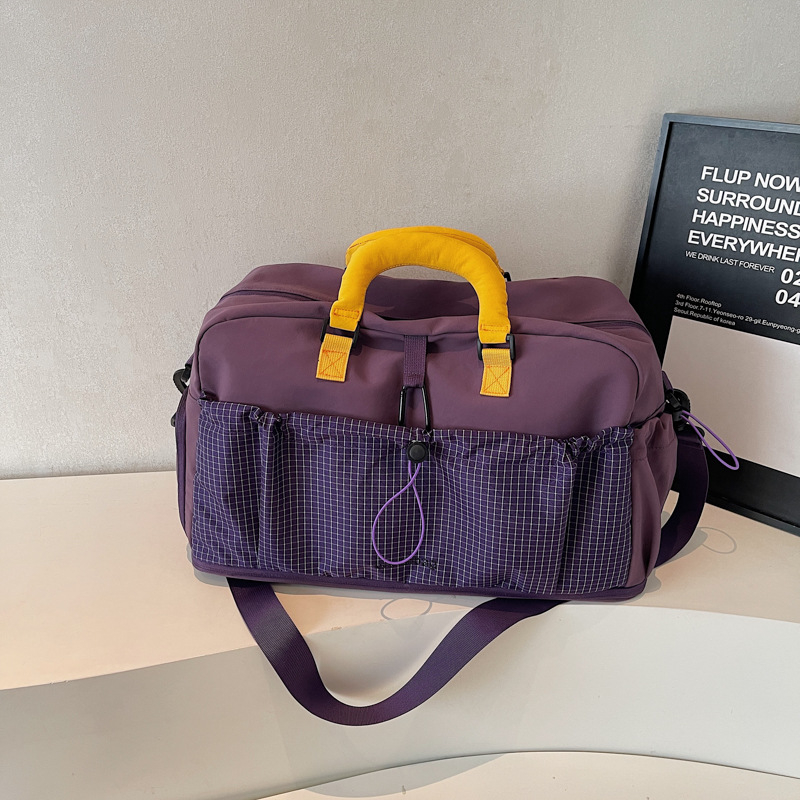 Torba za fitness za plivanje sa suho–mokrim odjeljkom, prozračan materijal, unisex, preko ramena