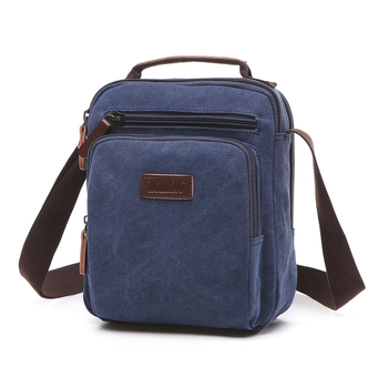 Muška crossbody torba – gradski stil, platno materijal, otporna na trošenje, podstava od poliester-pamuk, može stati 8-inčni laptop