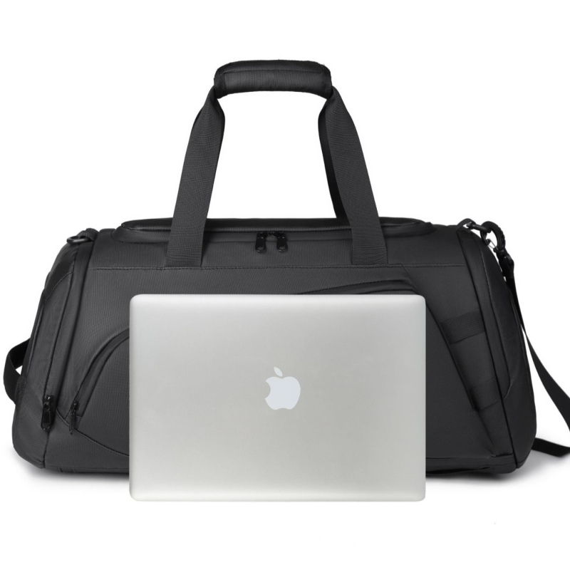 Szigetelt utazó- és edzőtáska, 36–55 L kapacitás, vízlepergető film, szigetelés, kopásállóság, száraz–nedves elkülönítés, poliészter bélés