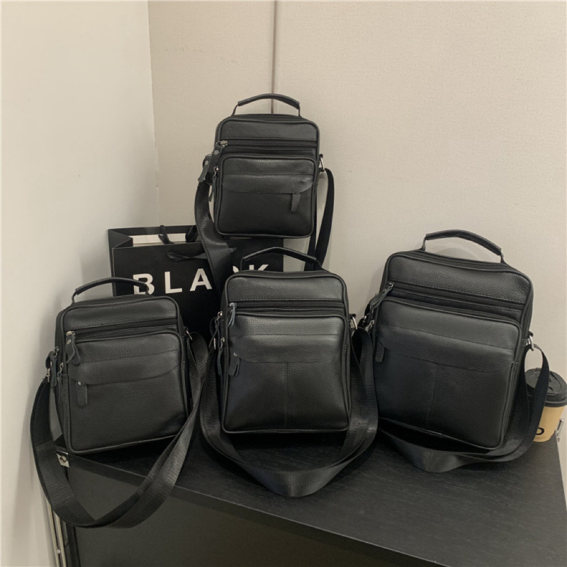 Muška kožna crossbody torba za poslovna putovanja, vodootporna, podstava od kravljeg kože