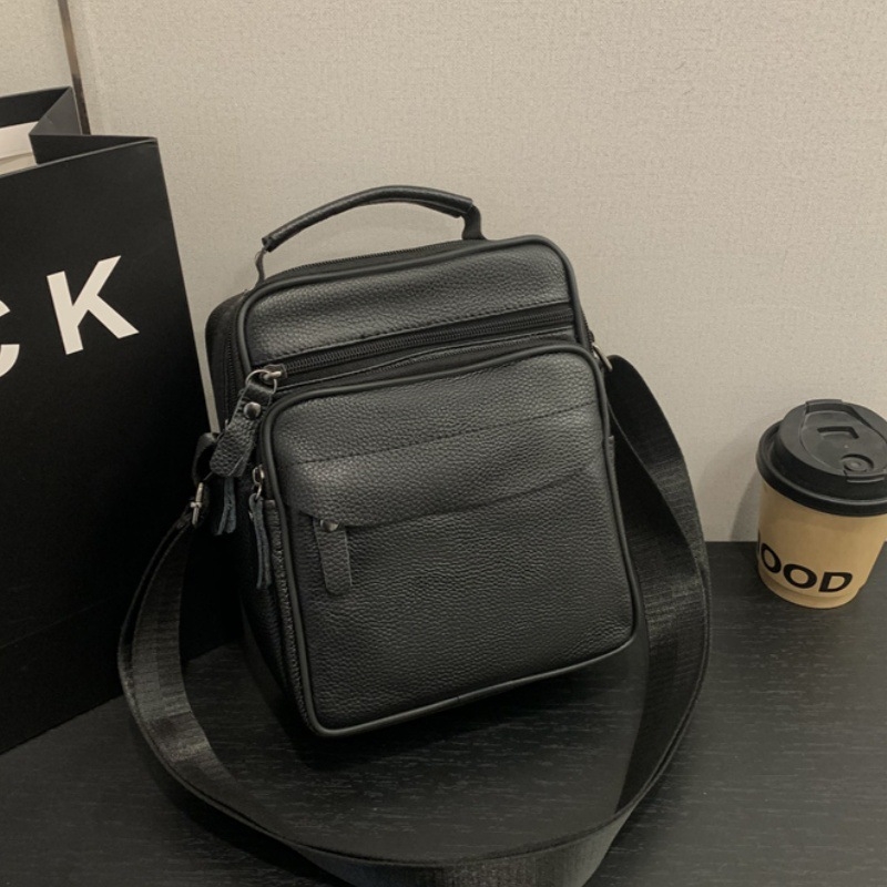 Muška kožna crossbody torba za poslovna putovanja, vodootporna, podstava od kravljeg kože