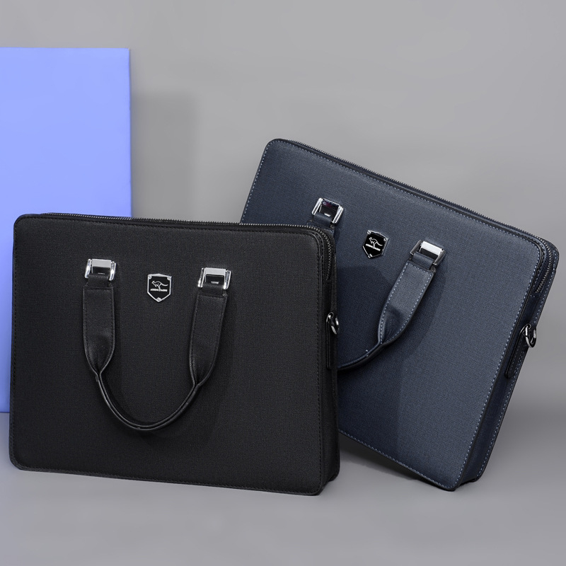 Muška torba Ultrafilm od kože, vodootporna crossbody torba za poslovna putovanja, pogodna za laptop