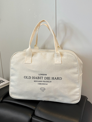Platnena putna torba – Unisex, za rekreacijsko putovanje, kapacitet 20–35 L, Materijal: platno, Podstava: platno
