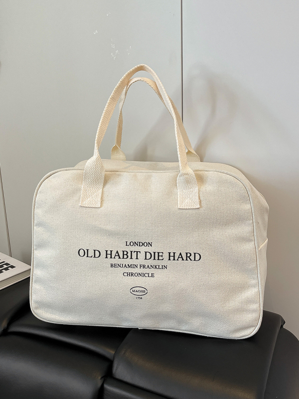 Platnena putna torba – Unisex, za rekreacijsko putovanje, kapacitet 20–35 L, Materijal: platno, Podstava: platno