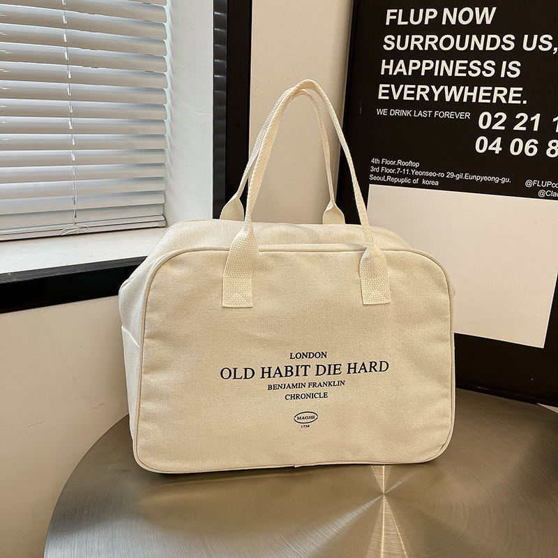 Platnena putna torba – Unisex, za rekreacijsko putovanje, kapacitet 20–35 L, Materijal: platno, Podstava: platno