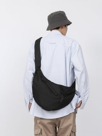 Muška crossbody torba od najlona, uličnog stila, prozračna i ultralagana, zaštita od krađe, podstava od poliestera