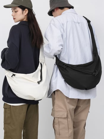 Muška crossbody torba od najlona, uličnog stila, prozračna i ultralagana, zaštita od krađe, podstava od poliestera