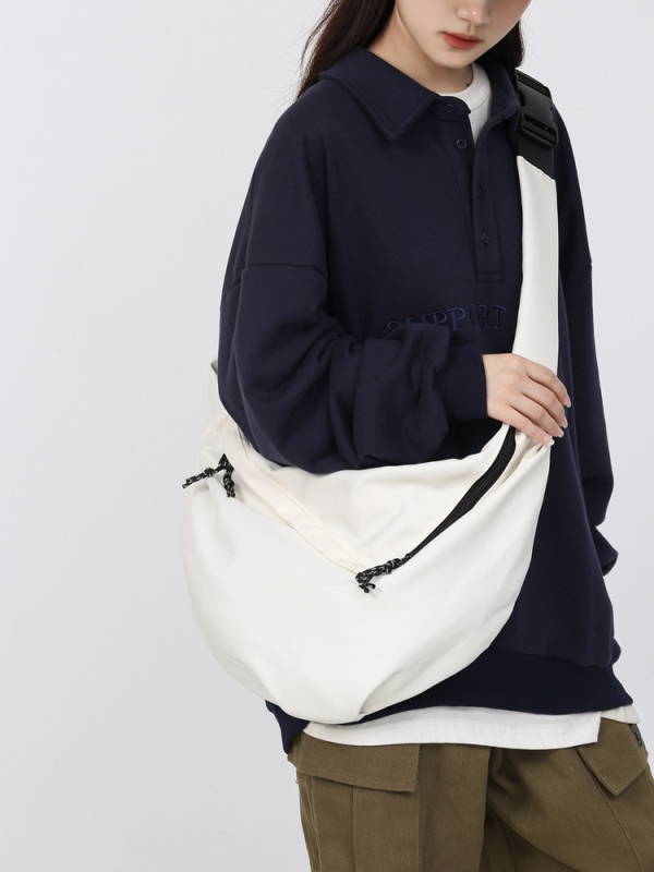 Muška crossbody torba od najlona, uličnog stila, prozračna i ultralagana, zaštita od krađe, podstava od poliestera