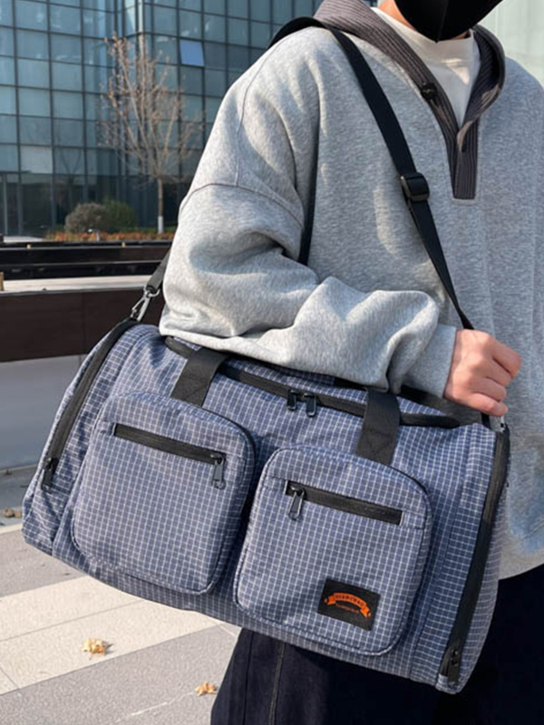 Sklopiva putna torba, kapacitet 20–35 L, Oxford tkanina, vodootporna i otporna na habanje, odjeljak za obuće, odjeljak suho/mokra, crossbody torba