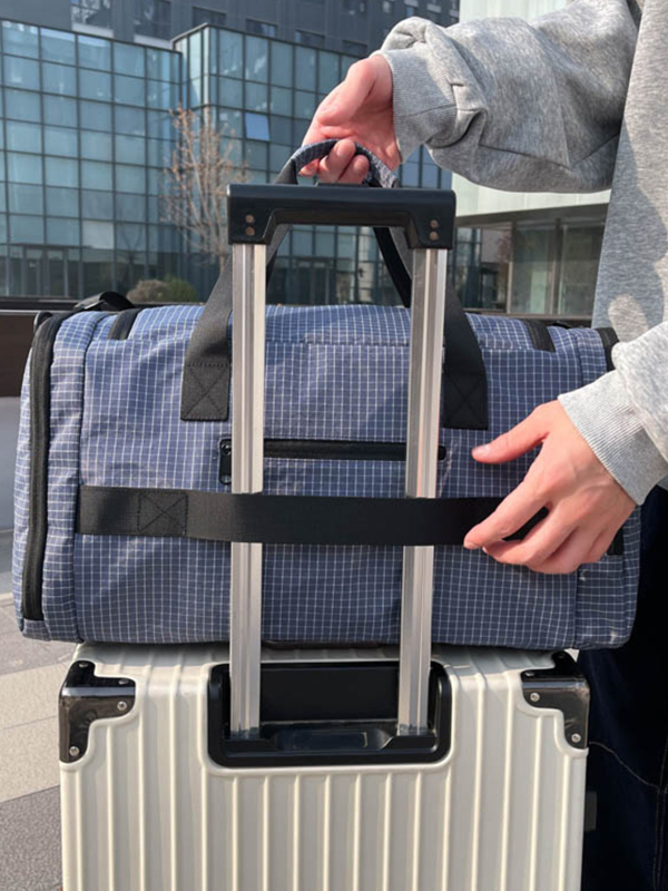 Sklopiva putna torba, kapacitet 20–35 L, Oxford tkanina, vodootporna i otporna na habanje, odjeljak za obuće, odjeljak suho/mokra, crossbody torba