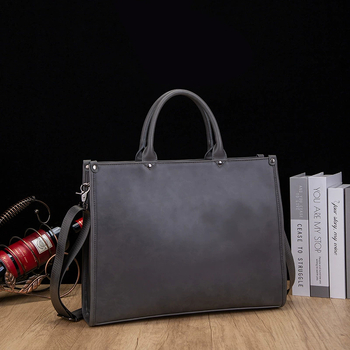 Muška PU torba za laptop, otporna, crossbody torba, poliester podstava