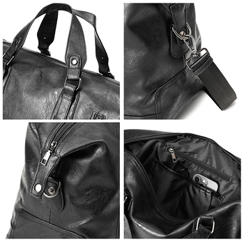 Muška torba s uličnim stilom, PU koža, vodootporna, kompatibilna s 14-inčnim laptopom, velika kapaciteta, crossbody torba