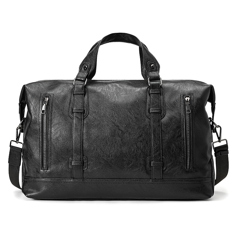 Muška torba s uličnim stilom, PU koža, vodootporna, kompatibilna s 14-inčnim laptopom, velika kapaciteta, crossbody torba