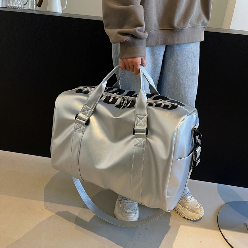 Premium fitness torba s velikim kapacitetom PU, putna torba za vanjsku upotrebu s odjeljakom za suho/mokro, vodootporna, 36–55L