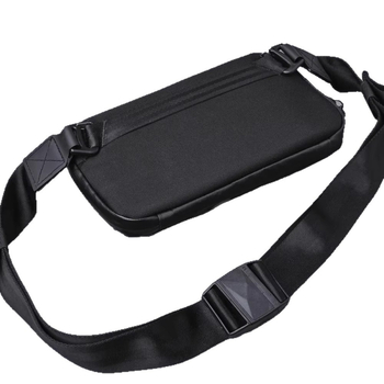 Pánska nylonová crossbody taška, mestský štýl, vodeodolná a odolná voči opotrebeniu, polyesterová podšívka, značka Dkallee (Nylon; Vodeodolnosť; Odolnosť voči opotrebeniu; Mestský štýl; Polyesterová podšívka)