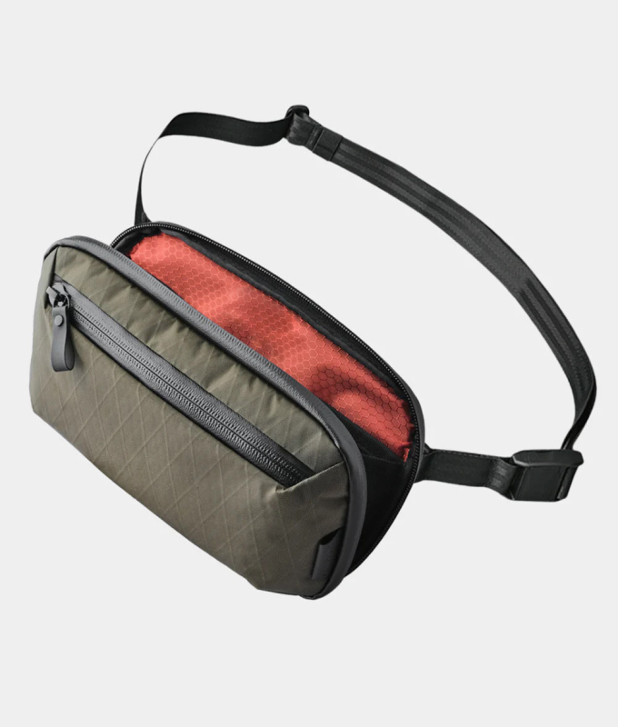 Pánska nylonová crossbody taška, mestský štýl, vodeodolná a odolná voči opotrebeniu, polyesterová podšívka, značka Dkallee (Nylon; Vodeodolnosť; Odolnosť voči opotrebeniu; Mestský štýl; Polyesterová podšívka)