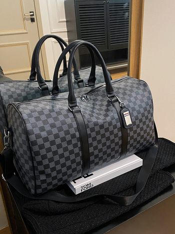 Torba za putovanje u korejskom stilu, velika zapremina, unisex za poslovna putovanja, torba preko ramena s crossbody dizajnom, PU materijal s PU podstavom