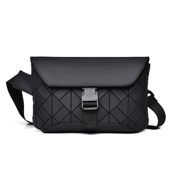 ChuongKaiye Muška crossbody torba - Ulični stil, PVC materijal, Geometrijski uzorak, Prozračna, Vodootporna