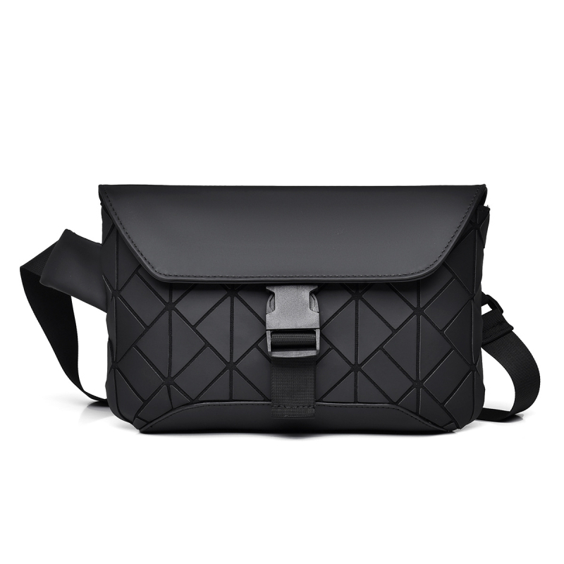 ChuongKaiye Muška crossbody torba - Ulični stil, PVC materijal, Geometrijski uzorak, Prozračna, Vodootporna