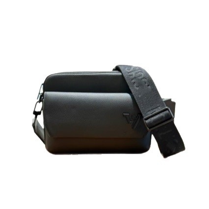 Muška crossbody torba od prave kože s geometrijskim uzorkom, unutrašnja podstava Oxford tkanina, gradski stil.