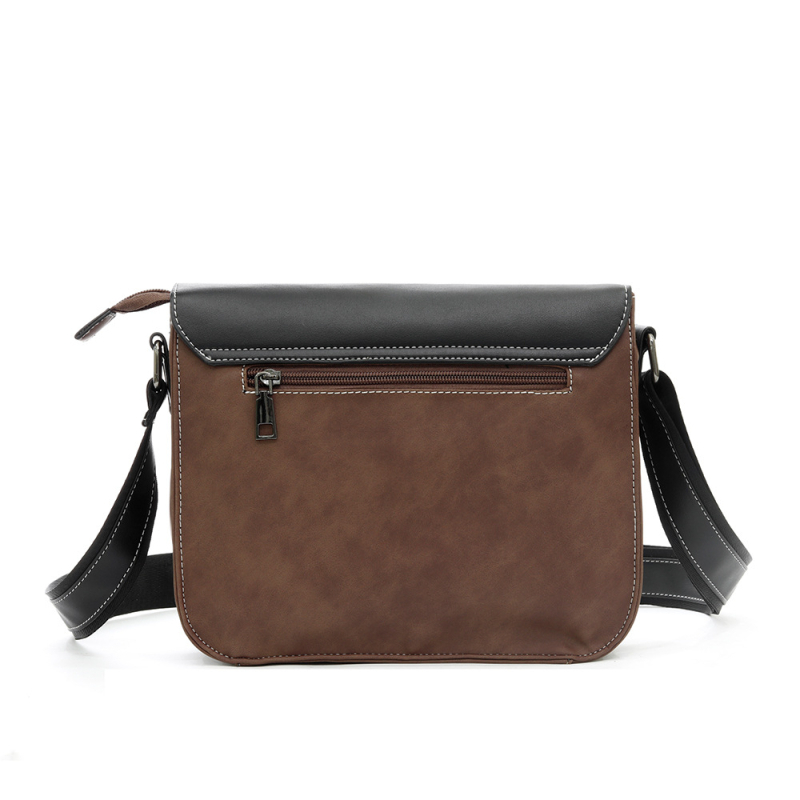 Muška torba za rame s više džepova, PU koža, street stil, model 7002