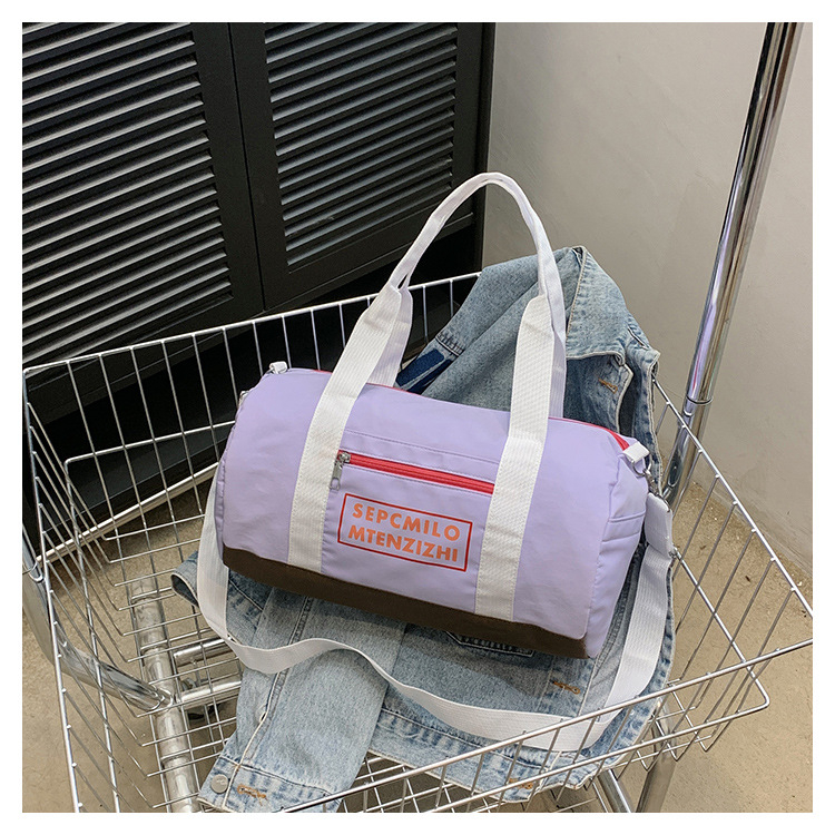 Korejskog stila sportska torba preko tijela za kratka putovanja, unisex, kapacitet ispod 20L, najlon, prozračna i ultra lagana, podstava najlona