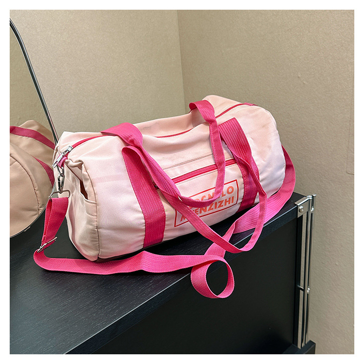 Korejskog stila sportska torba preko tijela za kratka putovanja, unisex, kapacitet ispod 20L, najlon, prozračna i ultra lagana, podstava najlona