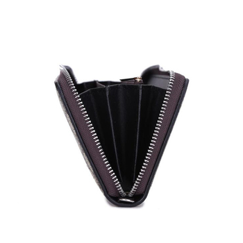 Muški clutch od PU kože s zatvaračem, karirani uzorak, veliki kapacitet, više pretinica za kartice, poslovni stil
