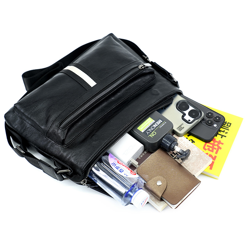 Muška crossbody torba, PU materijal, unisex stil, podstava poliester, pogodna za rekreacijska putovanja