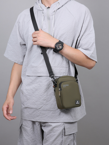 Férfiak számára keresztpántos telefon-táska több rekesszel, ultra könnyű, vízálló, lélegző, Oxford anyag, tavasz 2025