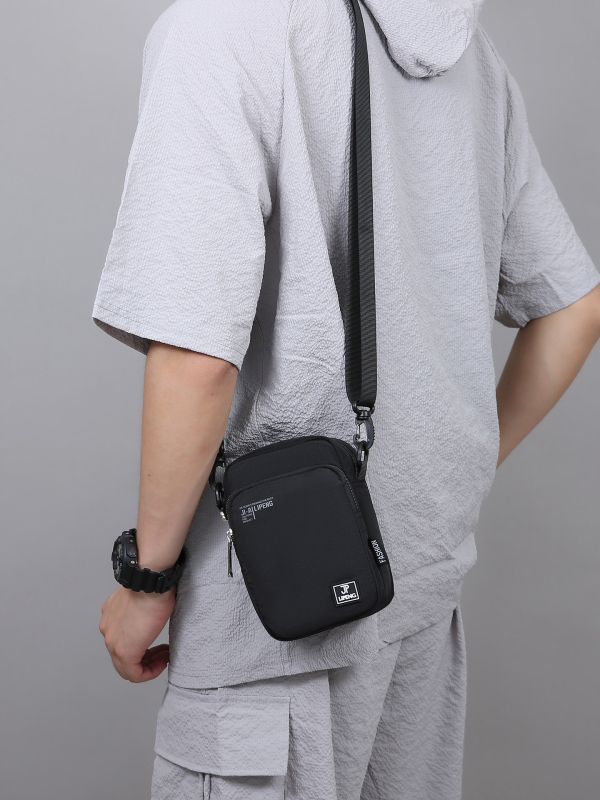 Férfiak számára keresztpántos telefon-táska több rekesszel, ultra könnyű, vízálló, lélegző, Oxford anyag, tavasz 2025