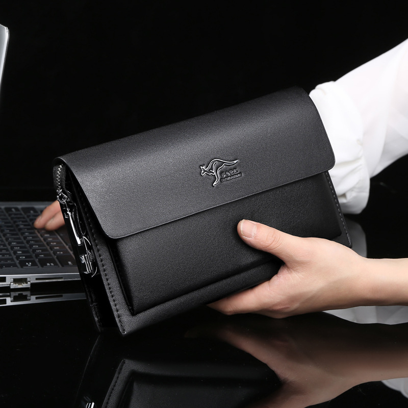 Muška clutch torba s zaključavanjem na lozinku i više pretinaca za kartice, otporan materijal, prozračna PU podstava, poslovni stil Elite